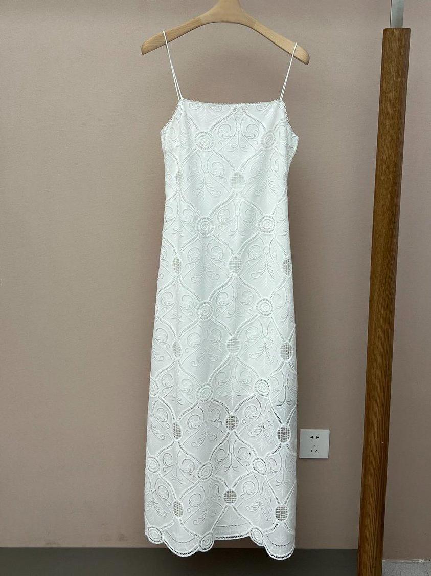 Boho Hollow Suspender Lined Maxi Dress