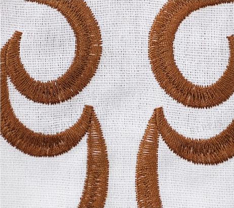 Cotton-linen Embroidered Wide-leg Pants